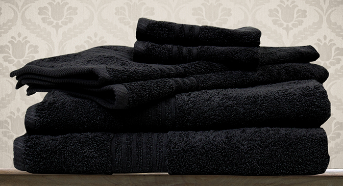 SPA COLLECTION TOWELS BLACK
